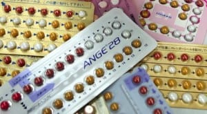 Several types of oral contraceptives manufactured by eight Japanese pharmaceutical companies are shown at Oral Contraceptives Information Center in Tokyo, July 2, 2004. Five years ago Japanese women's rights advocates won a major battle to legalize oral contraceptives. Now they are waging an even tougher fight: getting women to use them. (AP Photo/Itsuo Inouye)